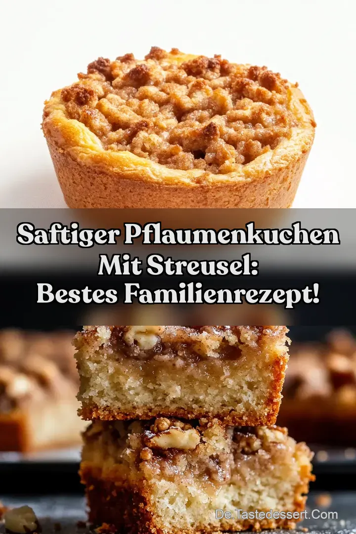 Saftiger Pflaumenkuchen mit Streusel: Bestes Familienrezept!