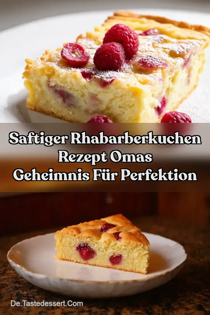 Saftiger Rhabarberkuchen Rezept Omas Geheimnis f&uuml;r Perfektion