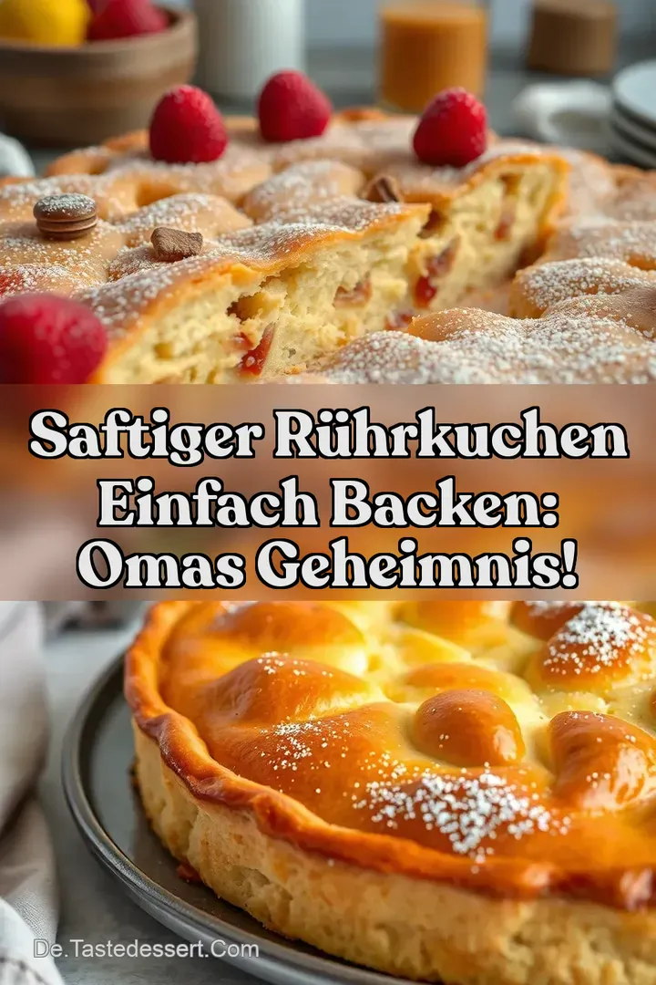 Saftiger Rührkuchen einfach backen: Omas Geheimnis!
