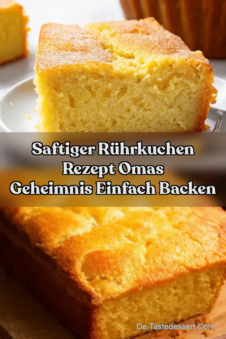 Saftiger R&uuml;hrkuchen Rezept Omas Geheimnis einfach backen