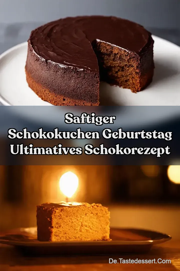 Saftiger Schokokuchen Geburtstag Ultimatives SchokoRezept