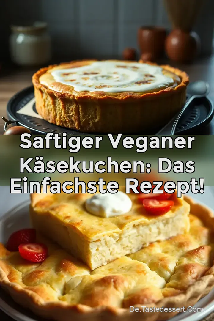 Saftiger Veganer Käsekuchen: Das Einfachste Rezept!