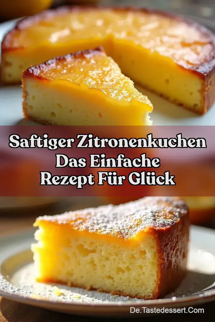 Saftiger Zitronenkuchen Das Einfache Rezept F&uuml;r Gl&uuml;ck