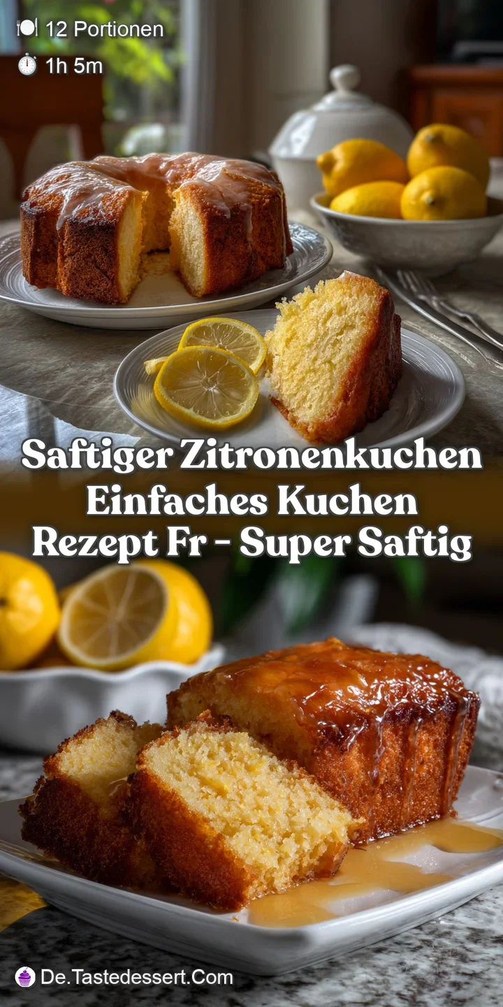 Saftiger Zitronenkuchen Einfaches Kuchen Rezept fr - Super Saftig