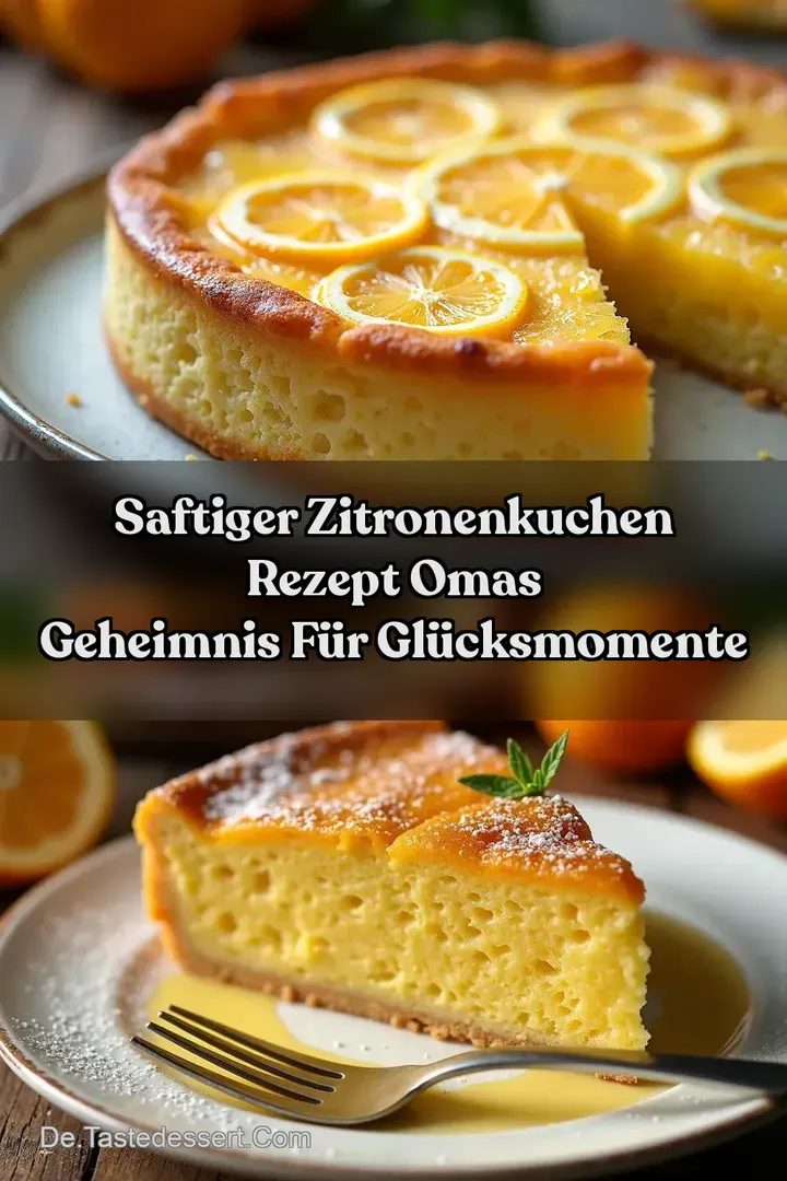 Saftiger Zitronenkuchen Rezept Omas Geheimnis f&uuml;r Gl&uuml;cksmomente