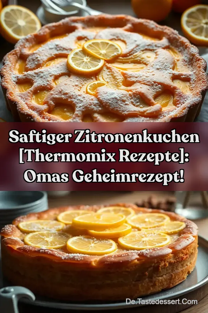 Saftiger Zitronenkuchen [Thermomix Rezepte]: Omas Geheimrezept!