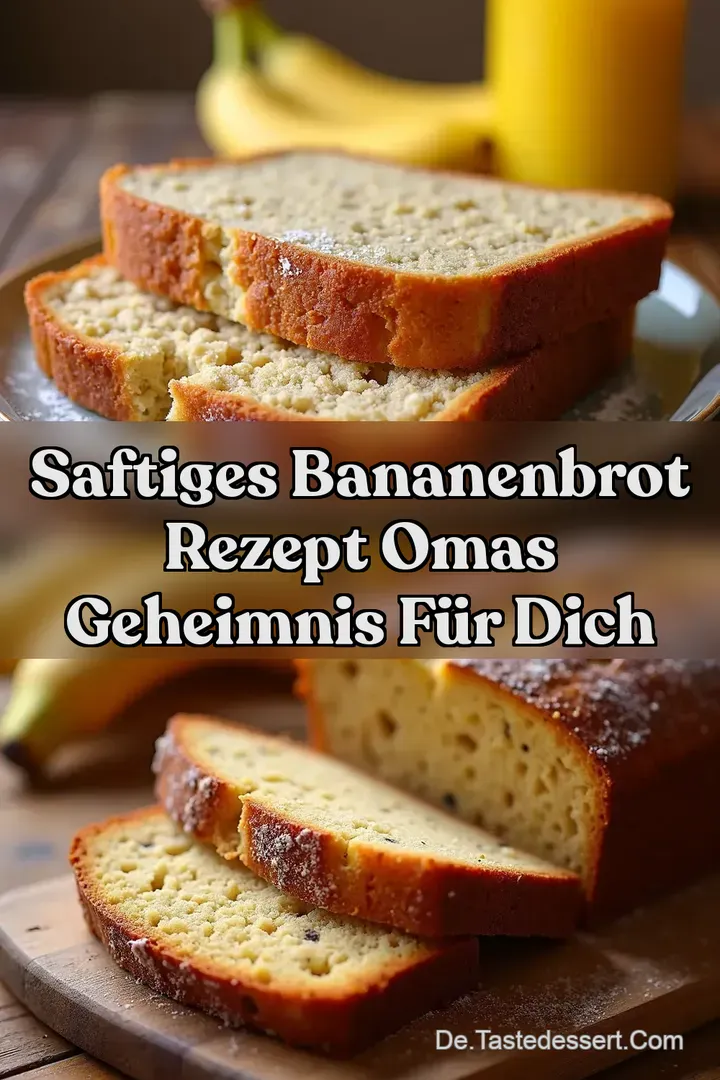 Saftiges Bananenbrot Rezept Omas Geheimnis f&uuml;r Dich