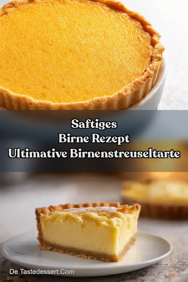 Saftiges Birne Rezept Ultimative BirnenStreuseltarte