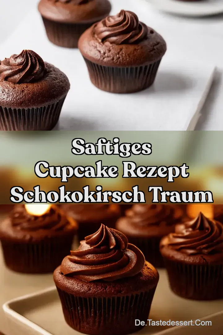 Saftiges Cupcake Rezept SchokoKirsch Traum