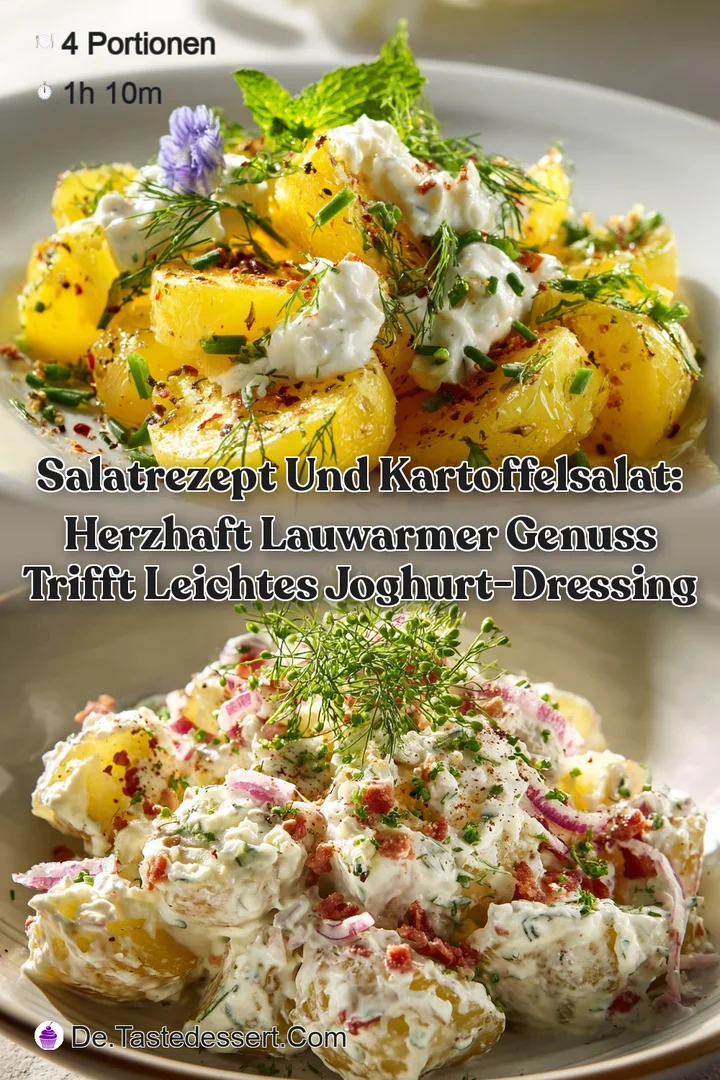Salatrezept und Kartoffelsalat: Herzhaft lauwarmer Genuss trifft leichtes Joghurt-Dressing