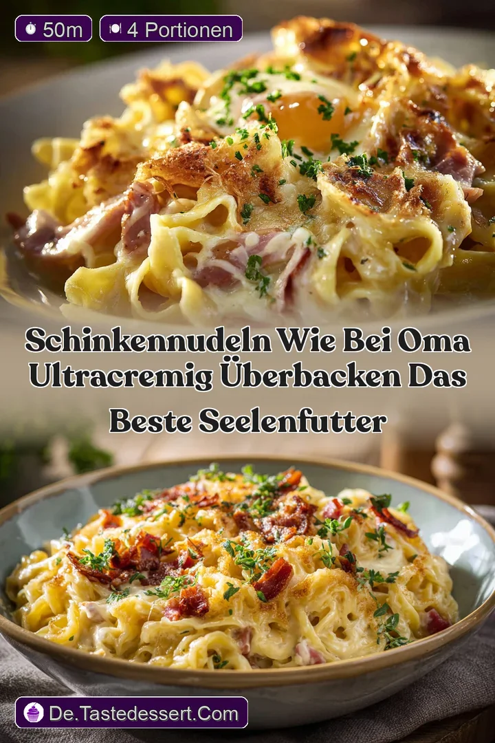 Schinkennudeln wie bei Oma Ultracremig &uuml;berbacken das beste Seelenfutter