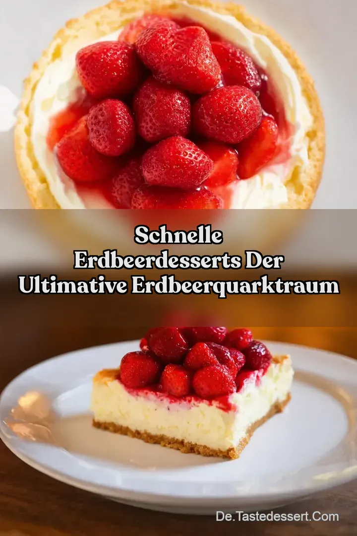 Schnelle Erdbeerdesserts Der Ultimative ErdbeerQuarkTraum