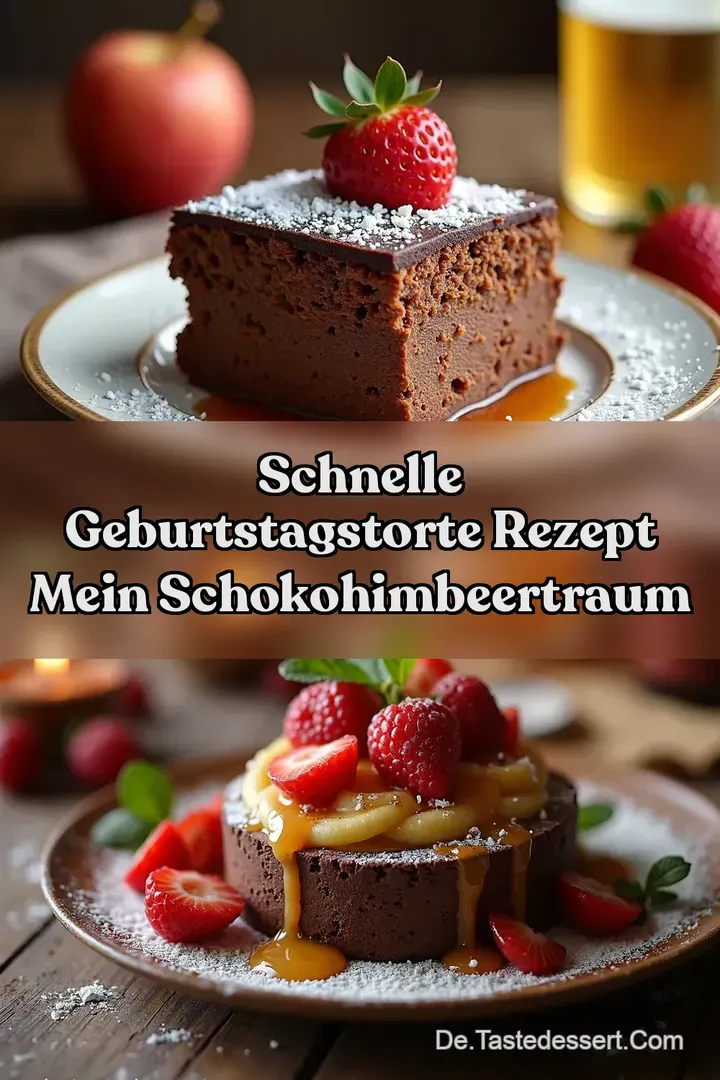 Schnelle Geburtstagstorte Rezept Mein SchokoHimbeerTraum