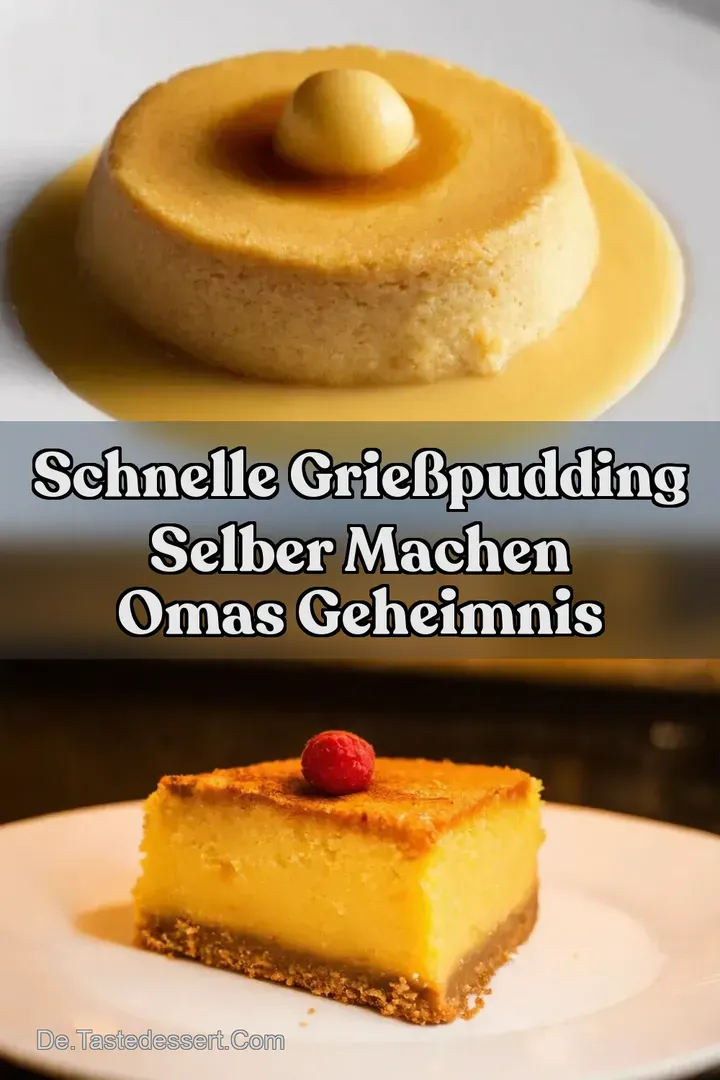 Schnelle Grießpudding selber machen Omas Geheimnis