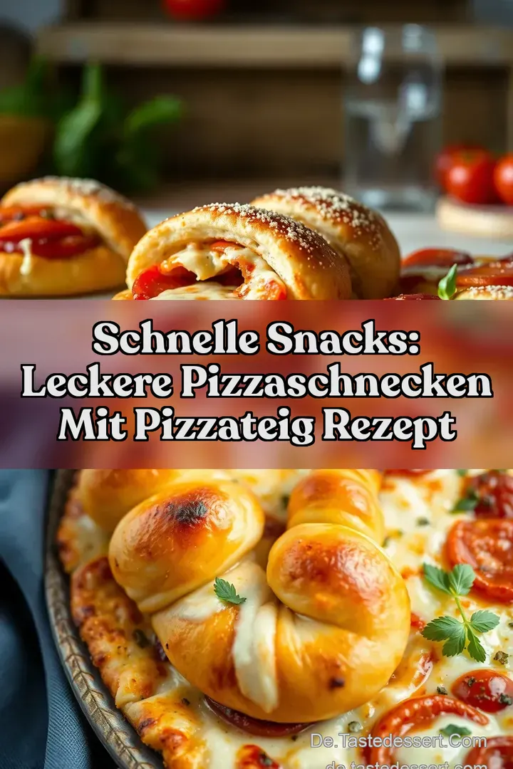 Schnelle Snacks: Leckere Pizzaschnecken mit Pizzateig Rezept