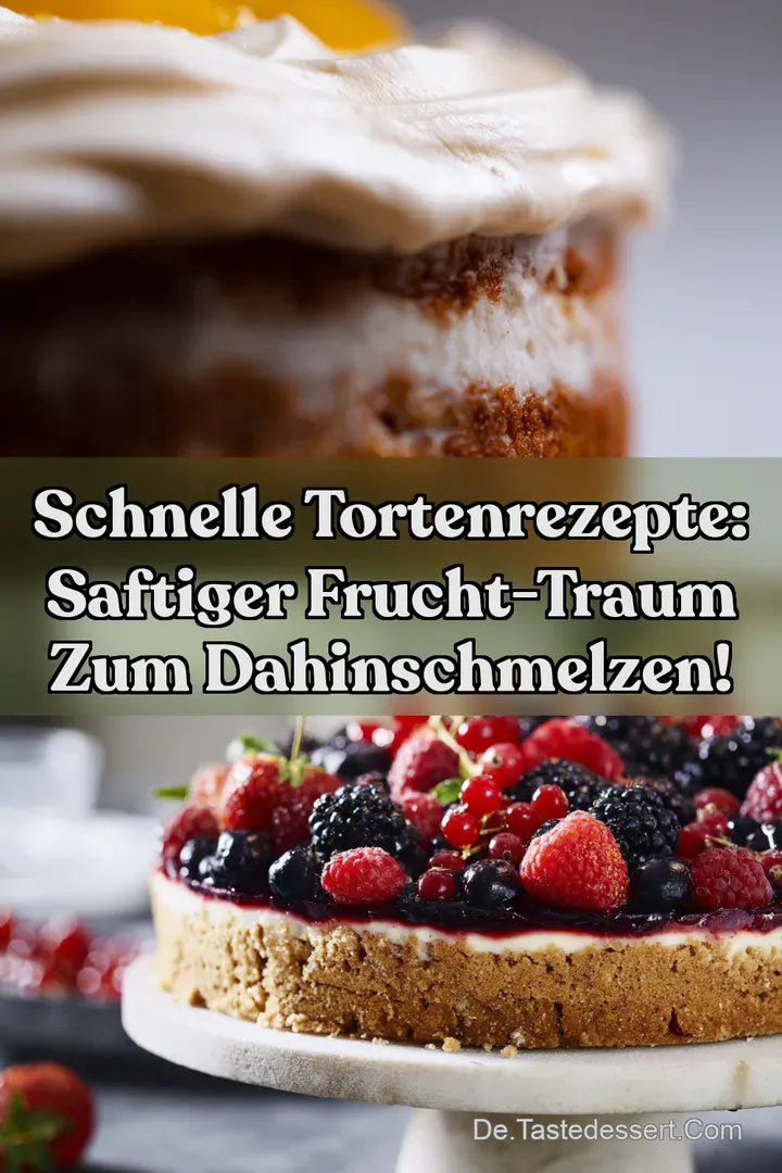 Schnelle Tortenrezepte: Saftiger Frucht-Traum zum Dahinschmelzen!