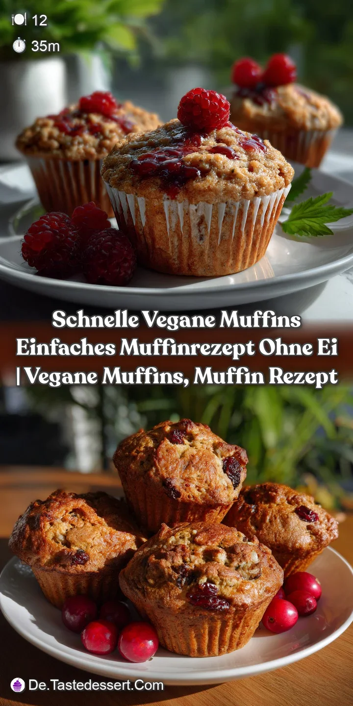 Schnelle Vegane Muffins Einfaches Muffinrezept Ohne Ei | Vegane Muffins Muffin Rezept