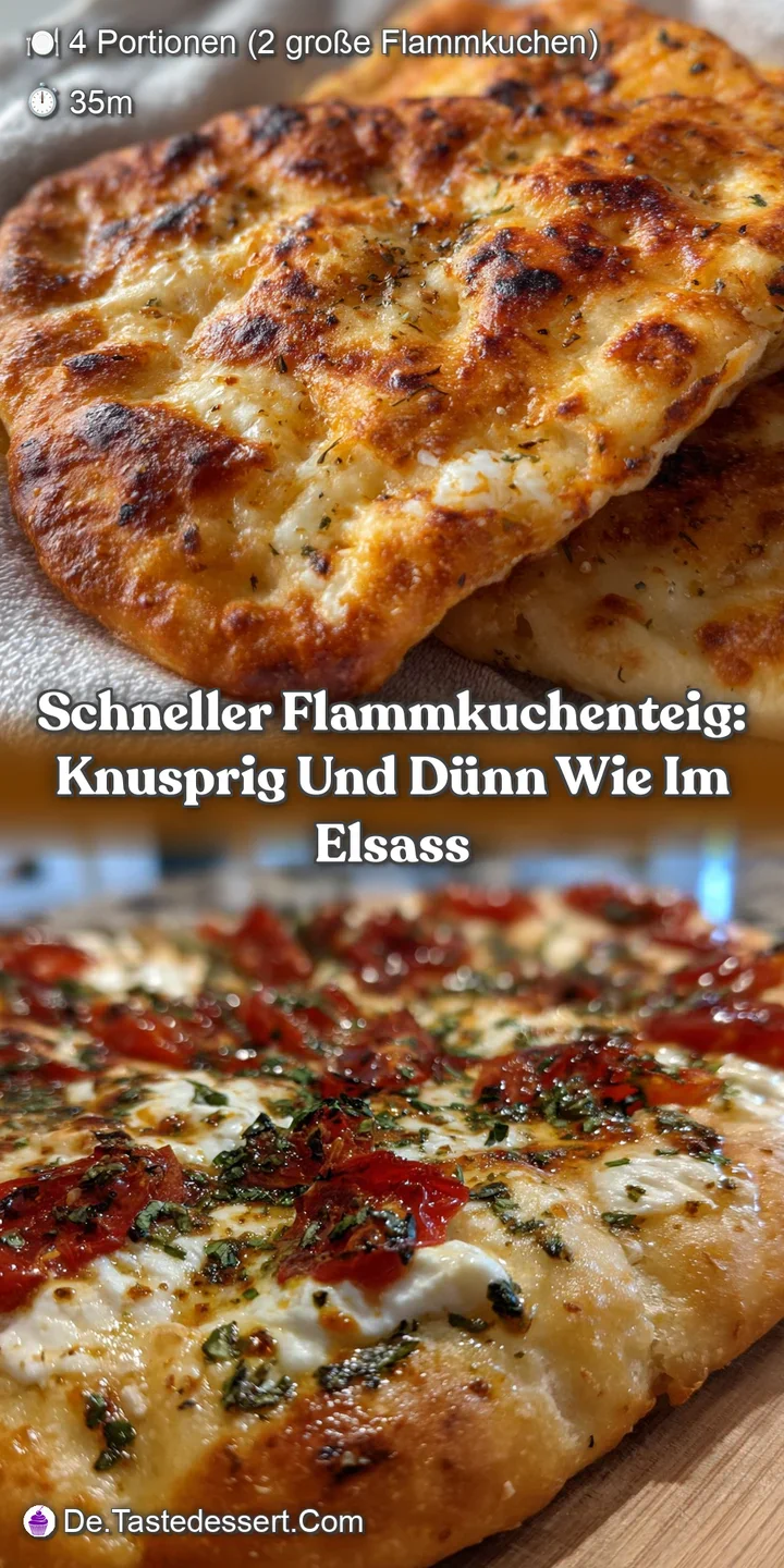 Schneller Flammkuchenteig: Knusprig und d&uuml;nn wie im Elsass