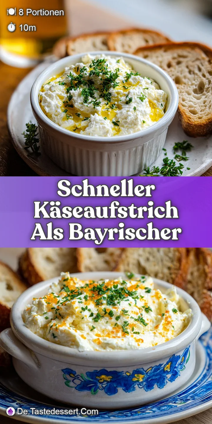 Close-up of the Bavarian cheese spread with vibrant paprika and onion bits swirled throughout its creamy texture.