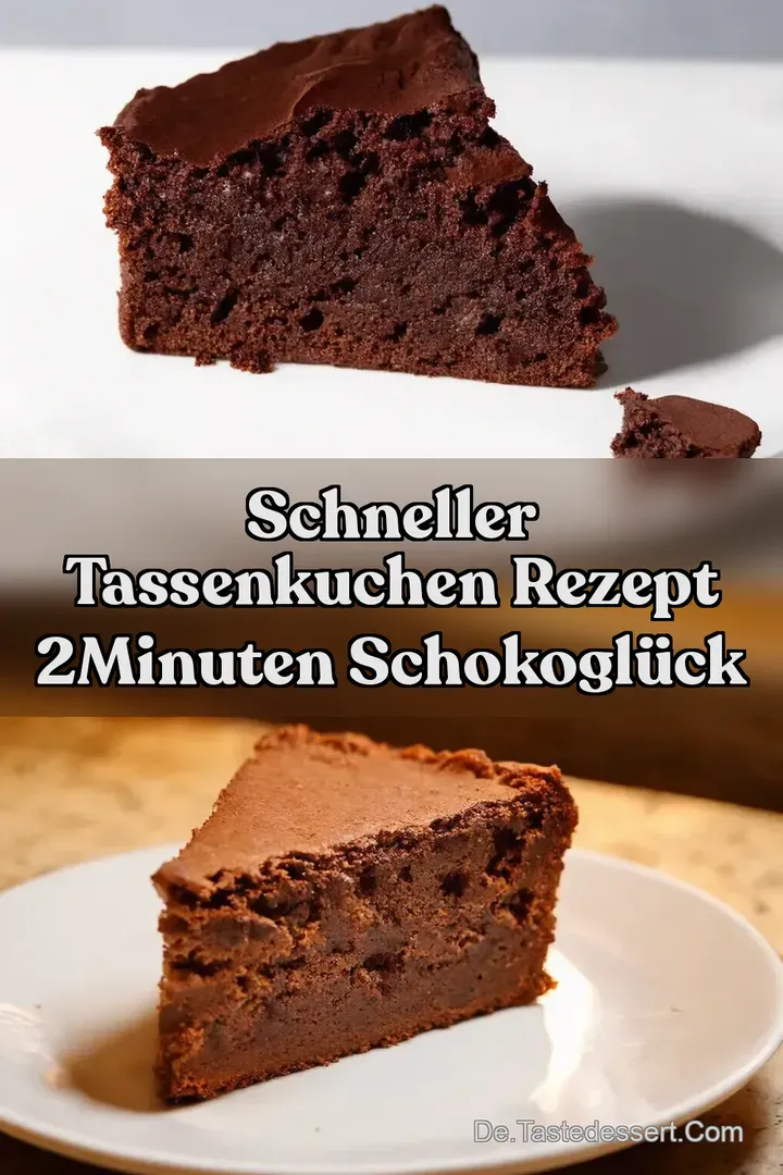 Schneller Tassenkuchen Rezept 2Minuten SchokoGl&uuml;ck