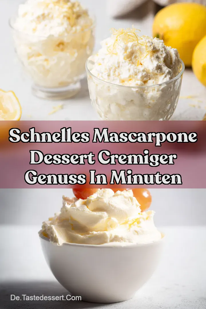 Schnelles Mascarpone Dessert Cremiger Genuss In Minuten