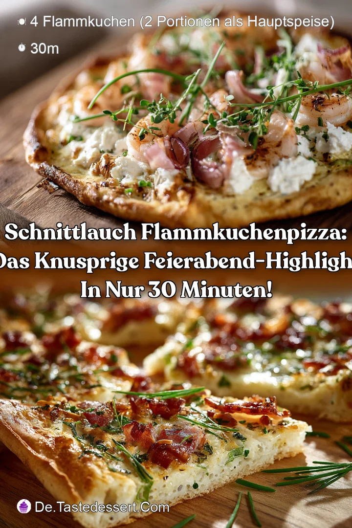 Schnittlauch Flammkuchenpizza: Das knusprige Feierabend-Highlight in nur 30 Minuten!