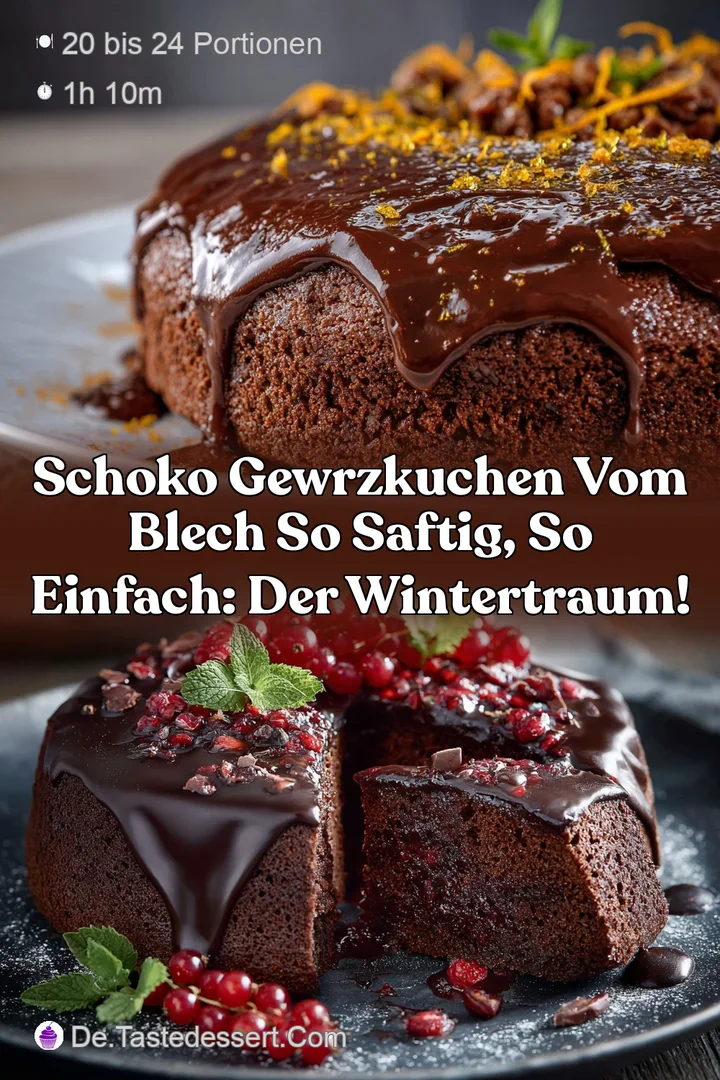 Schoko Gewrzkuchen vom Blech So saftig so einfach: Der Wintertraum!