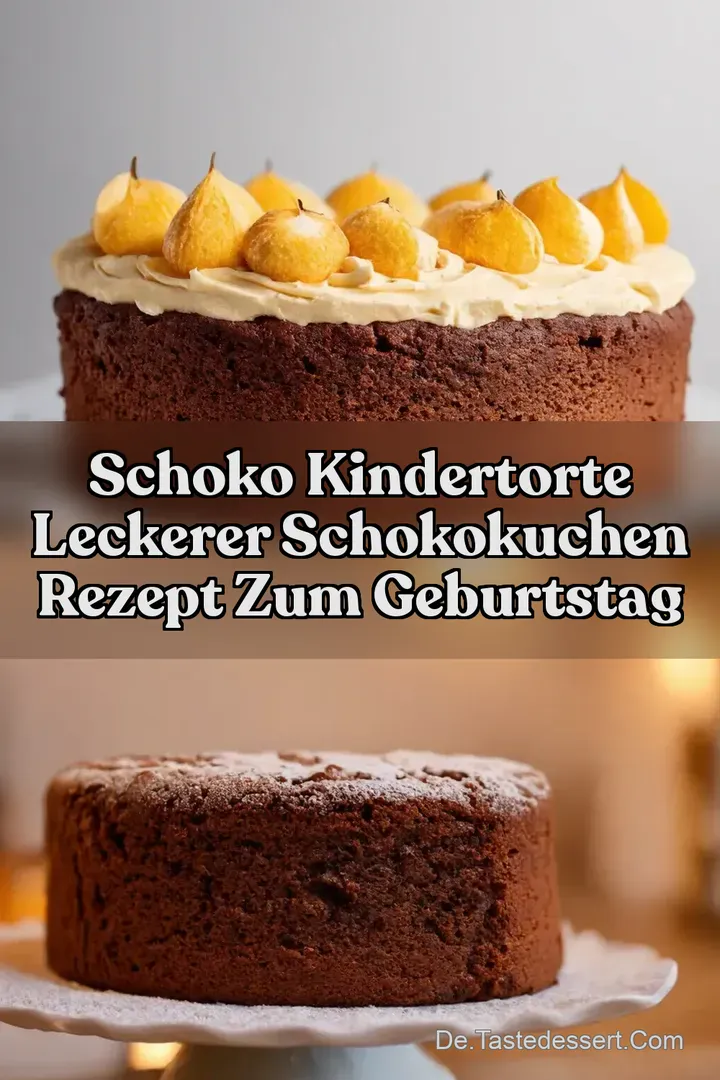 Schoko Kindertorte Leckerer Schokokuchen Rezept zum Geburtstag
