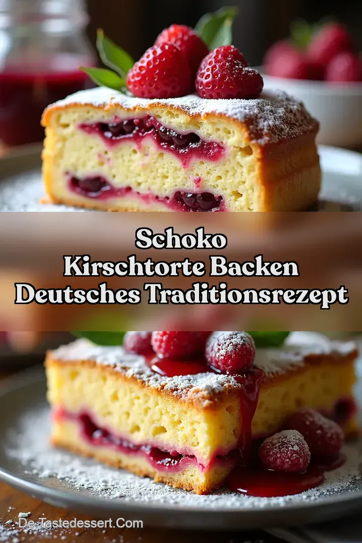 Schoko Kirschtorte backen Deutsches Traditionsrezept