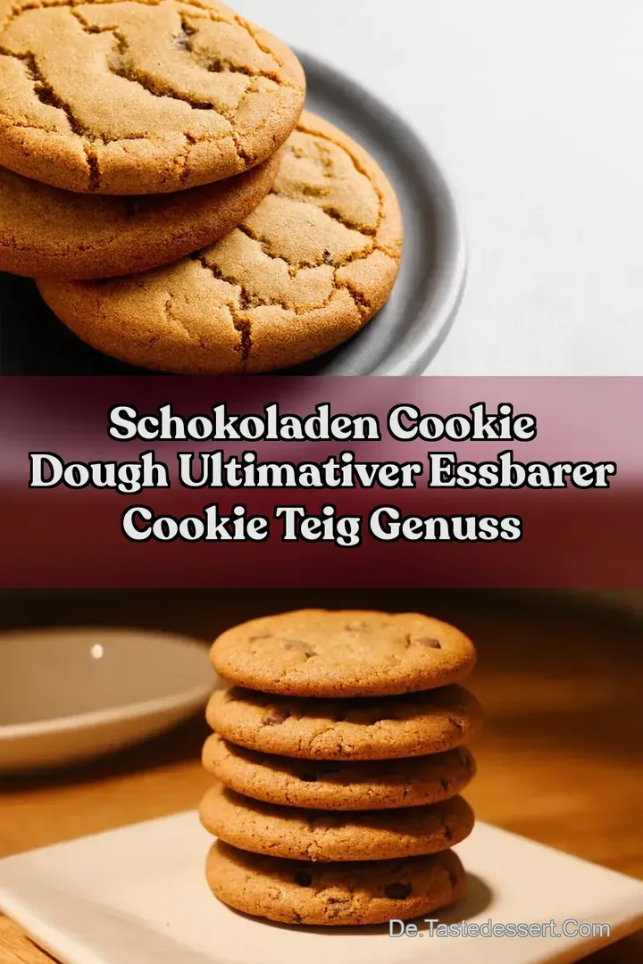 Schokoladen Cookie Dough Ultimativer Essbarer Cookie Teig Genuss