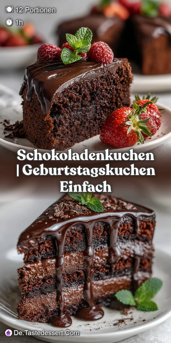 Close-up of glistening chocolate cake. Glossy ganache and airy crumb create a tempting texture. Dark, irresistible, and de...