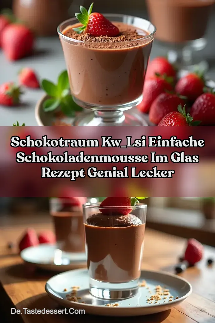 SchokoTraum kw_lsi Einfache Schokoladenmousse im Glas Rezept Genial Lecker