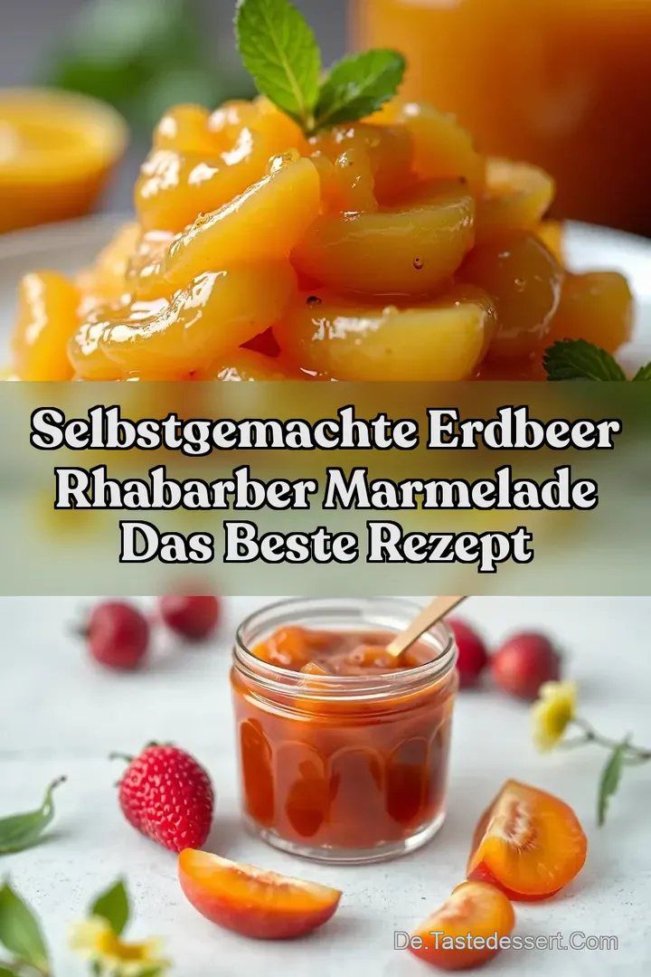 Selbstgemachte Erdbeer Rhabarber Marmelade Das beste Rezept
