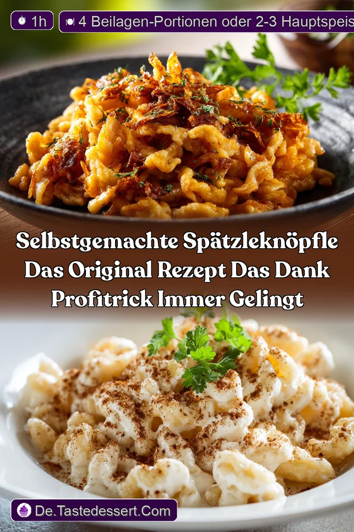 Selbstgemachte Sp&auml;tzleKn&ouml;pfle Das Original Rezept das dank ProfiTrick immer gelingt