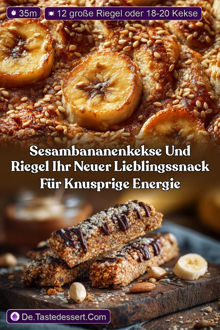 SesamBananenKekse und Riegel Ihr neuer LieblingsSnack f&uuml;r knusprige Energie