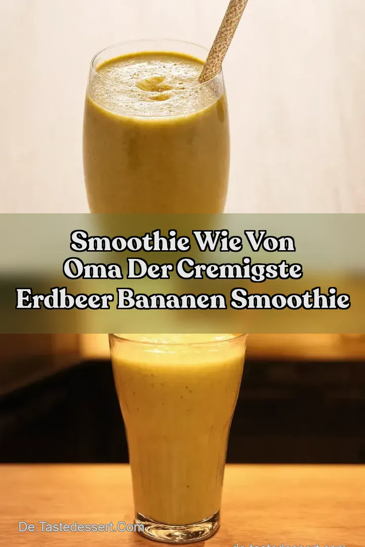 Smoothie wie von Oma Der Cremigste Erdbeer Bananen Smoothie