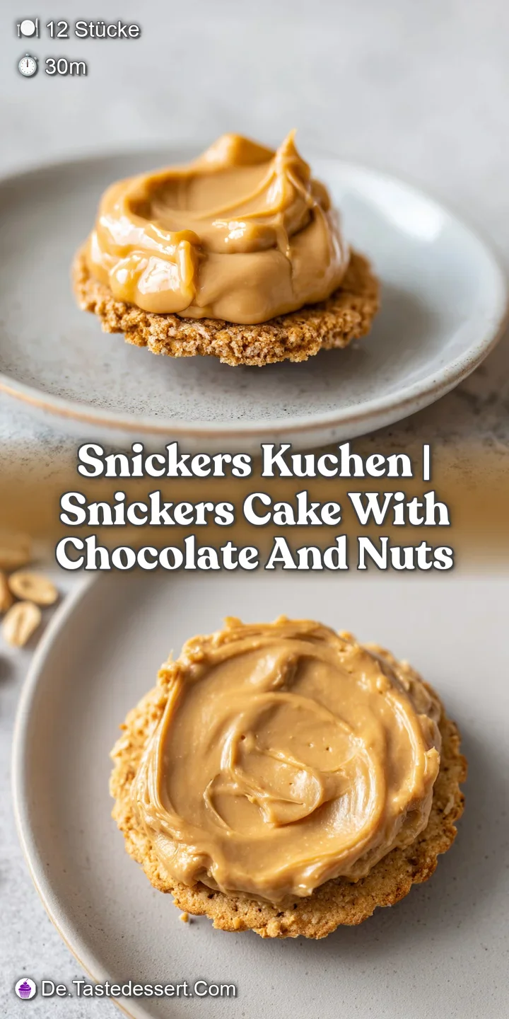 Detailaufnahme von zarter, heller Creme, klebrigem Karamell und einer knackigen Schicht aus dunkler Schokolade und N&uuml;ssen.