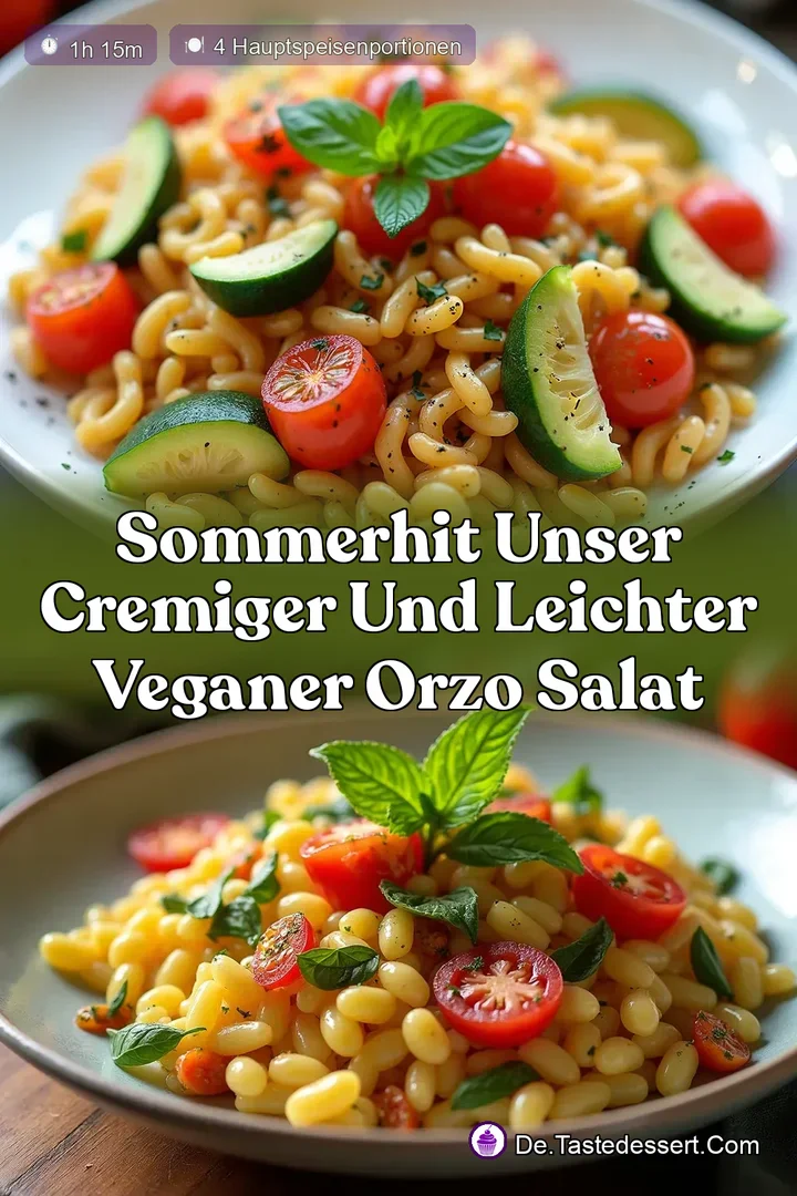 SommerHit Unser cremiger und leichter Veganer Orzo Salat