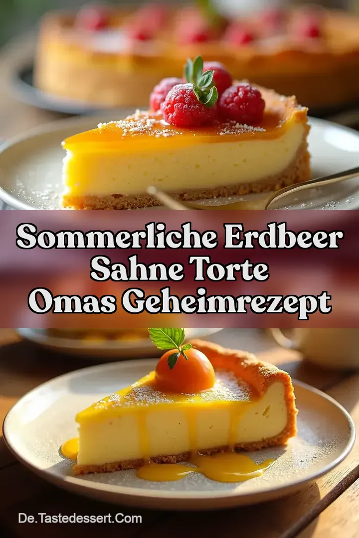 Sommerliche Erdbeer Sahne Torte Omas Geheimrezept