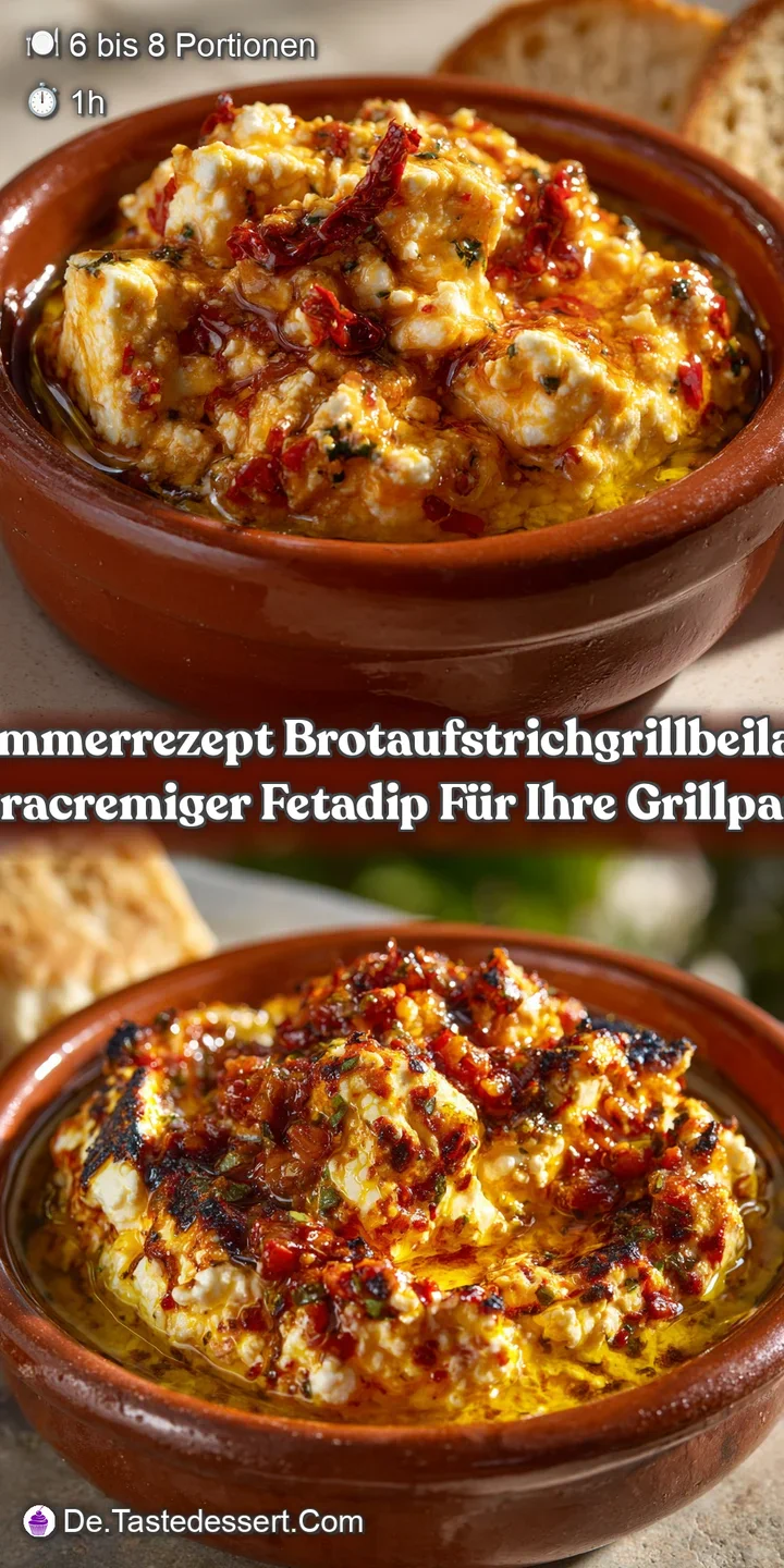 Sommerrezept BrotaufstrichGrillbeilage Ultracremiger FetaDip f&uuml;r Ihre Grillparty