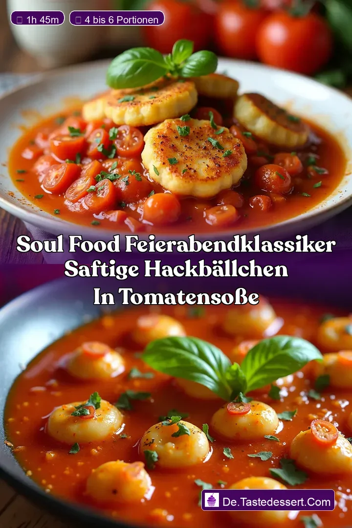 Soul Food FeierabendKlassiker Saftige Hackb&auml;llchen in Tomatenso&szlig;e