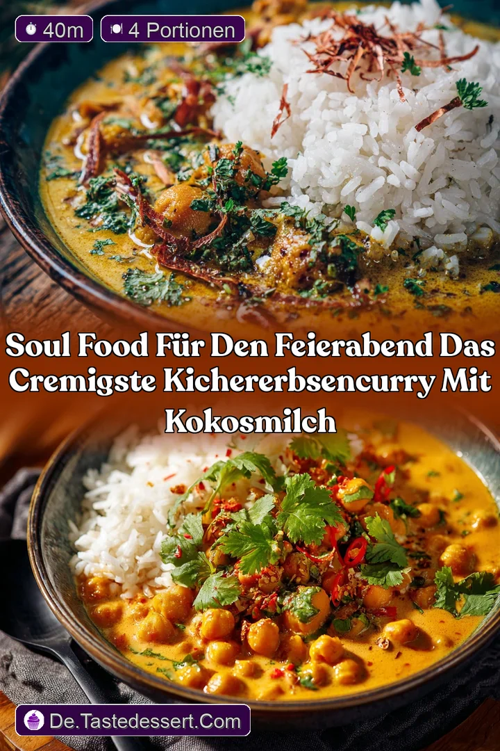 Soul Food f&uuml;r den Feierabend Das cremigste KichererbsenCurry mit Kokosmilch