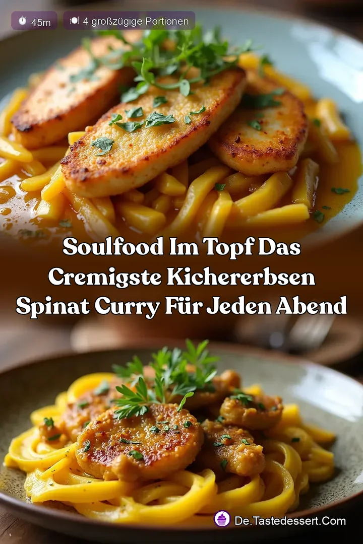 Soulfood im Topf Das cremigste Kichererbsen Spinat Curry f&uuml;r jeden Abend