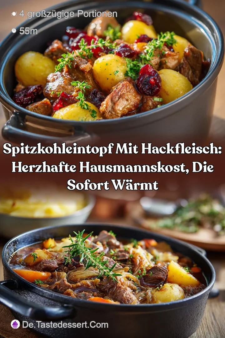 Spitzkohleintopf mit Hackfleisch: Herzhafte Hausmannskost die sofort w&auml;rmt