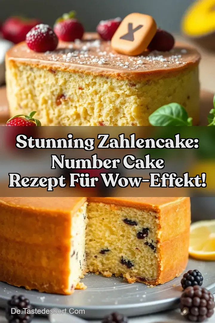 Stunning Zahlencake: Number Cake Rezept für WOW-Effekt!