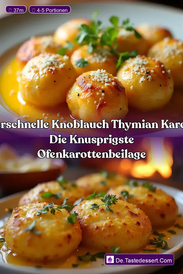 Superschnelle Knoblauch Thymian Karotten Die Knusprigste OfenkarottenBeilage