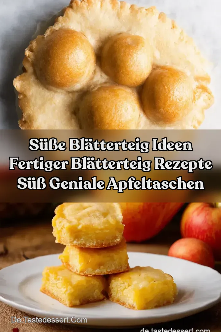 Süße Blätterteig Ideen fertiger blätterteig rezepte süß Geniale Apfeltaschen