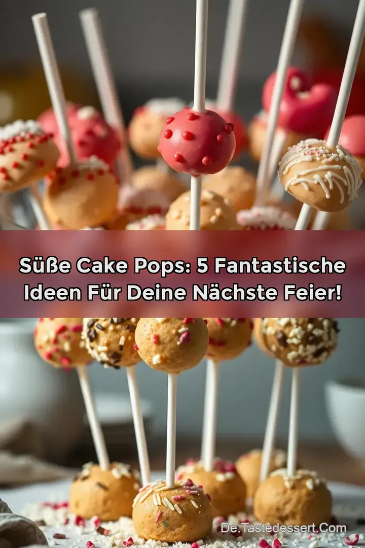 Süße Cake Pops: 5 Fantastische Ideen Für Deine nächste Feier!