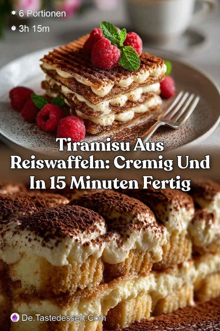 Tiramisu aus Reiswaffeln: Cremig und in 15 Minuten fertig