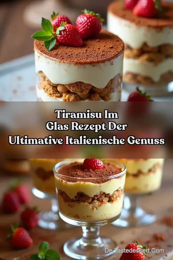 Tiramisu Im Glas Rezept Der ultimative italienische Genuss